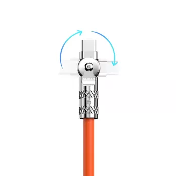 USB–Lightning laidas Dudao L24AL — 1 m, USB-A į Lightning, oranžinis