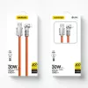 USB–Lightning laidas Dudao L24AL — 1 m, USB-A į Lightning, oranžinis