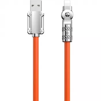 USB–Lightning laidas Dudao L24AL — 1 m, USB-A į Lightning, oranžinis