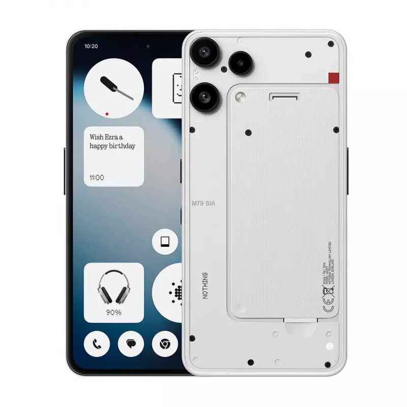 Išmanusis telefonas Nothing Phone (3a) Lite — 128 GB atminties, 8 GB RAM, baltas