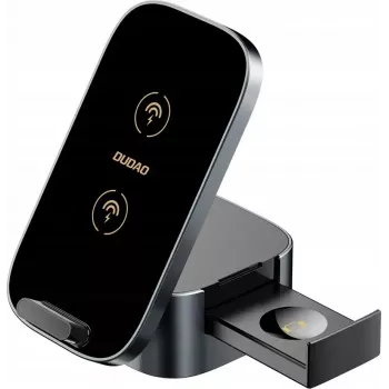 Belaidis įkroviklis Dudao A11Pro+ 15W — greito įkrovimo padėklas, suderinamas su Qi