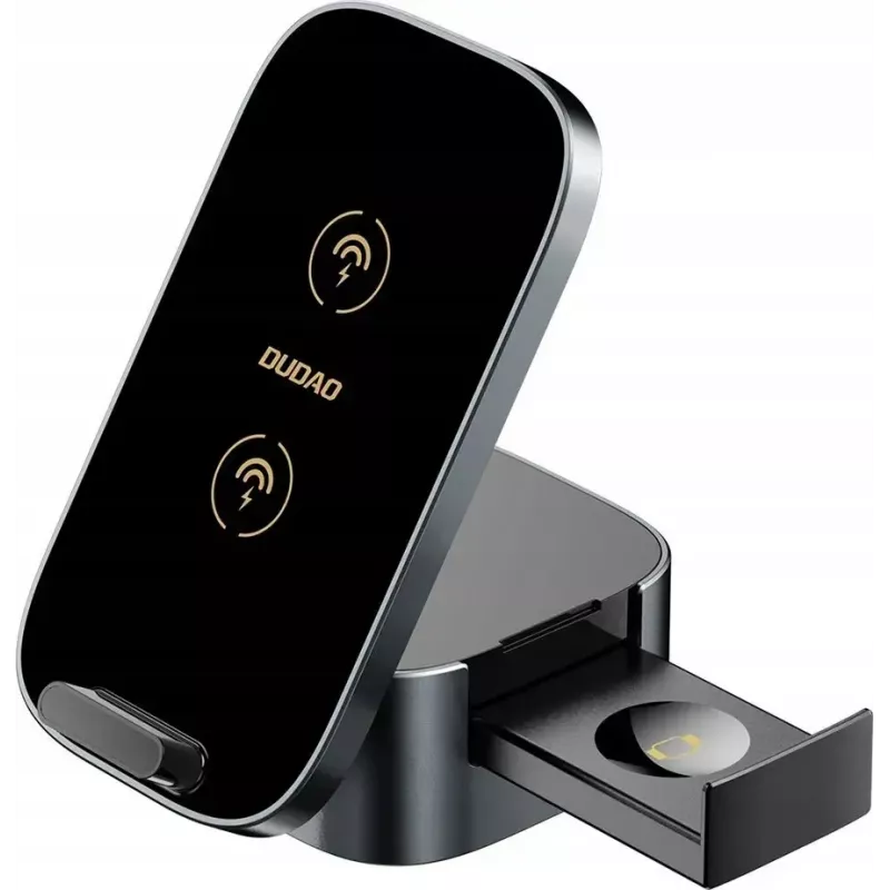 Belaidis įkroviklis Dudao A11Pro+ 15W — greito įkrovimo padėklas, suderinamas su Qi