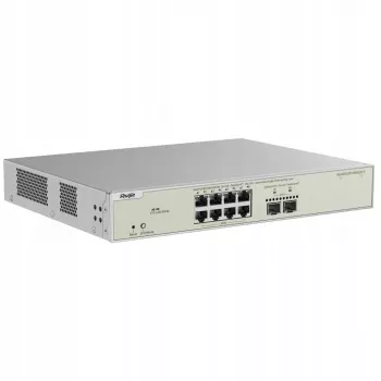 Valdomas tinklo komutatorius ASUS RG-NBS3300-8MG2XS-P — 10 prievadų: 8×2,5GE PoE+ (240W), 2×SFP+, stovo montavimo, L2+