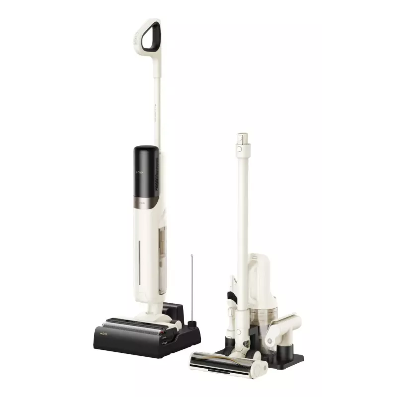 2-in-1 stick vacuum Dreame MOVA Tech K30 MIX — cordless baterija, 18,000 Pa, 30 min runtime, dry & wet, bagless, 2.6 Ah, Juoda/white