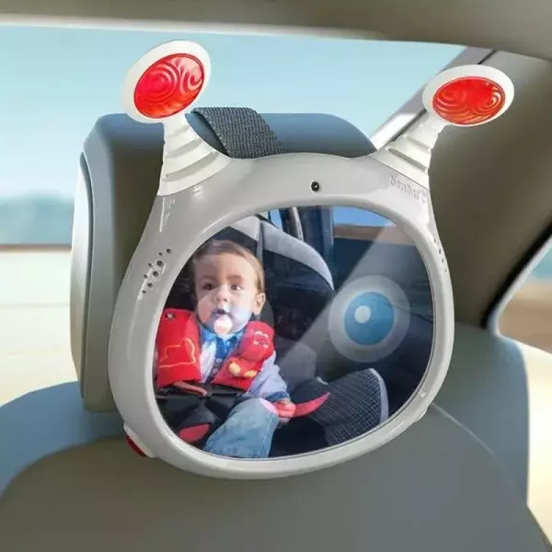 Kūdikio automobilinės kėdutės galinio vaizdo veidrodis Benbat OLY pilkas berniukui/mergaitei