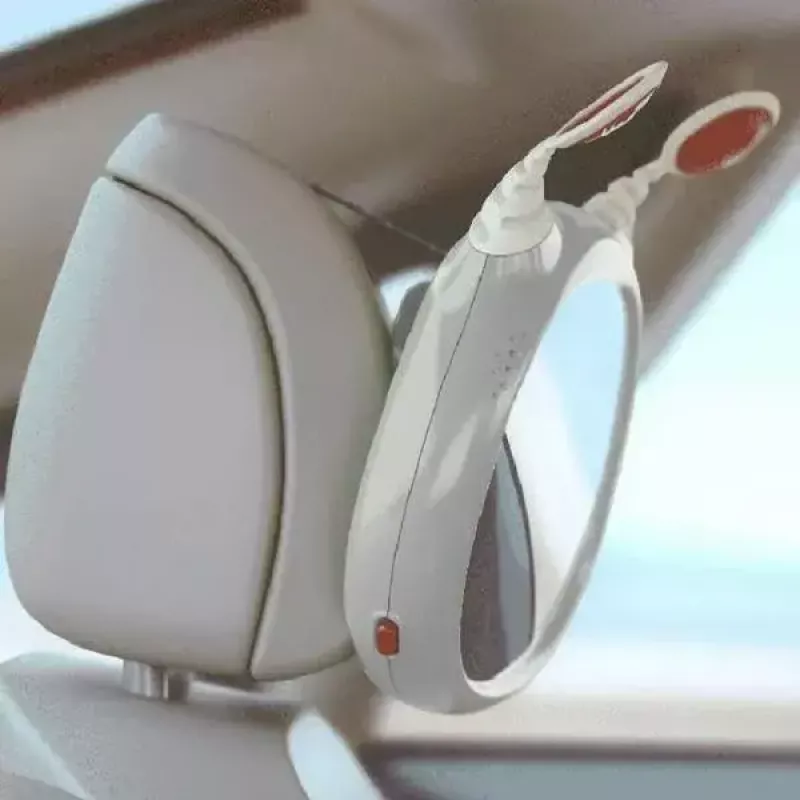 Kūdikio automobilinės kėdutės galinio vaizdo veidrodis Benbat OLY pilkas berniukui/mergaitei
