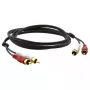 Audio kabelis Kramer Electronics C-2RAM/2RAM-3 0,9 m 2xRCA juodas