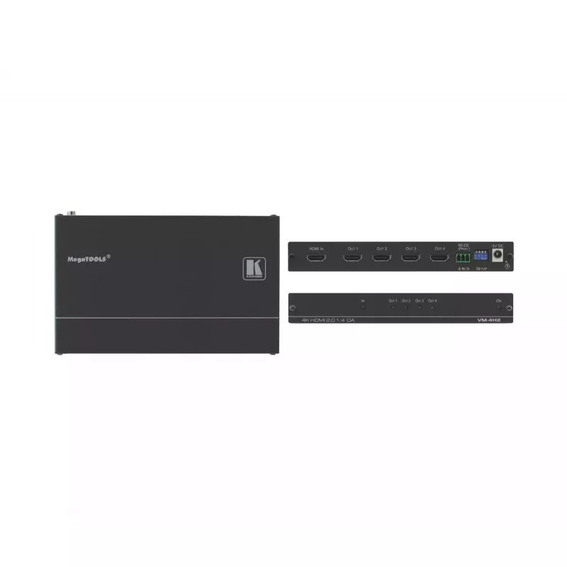 Video linijos stiprintuvas Kramer Electronics VM-4H2