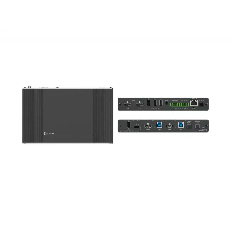 Kramer Electronics SWT3-31-HU HDMI MiniDP VGA USB-C 3840x2160 60Hz