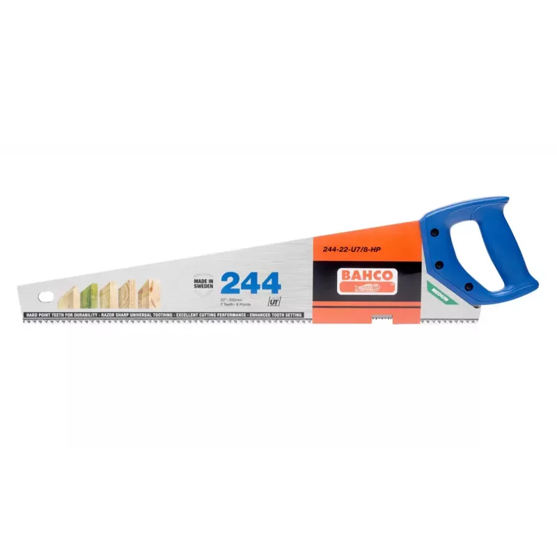 Atgalinis pjūklas Bahco 244-22-U7/8-HP 55 cm Mėlynas Nerūdijantis plienas