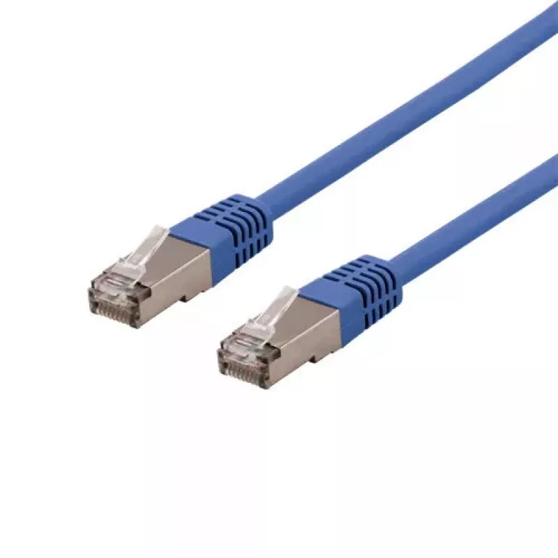 Tinklo kabelis Deltaco SFTP-60BH RJ-45 Cat6 0,5 m Mėlynas