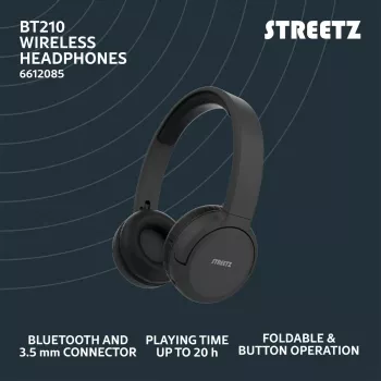 Ausinės Streetz BT210-BLK