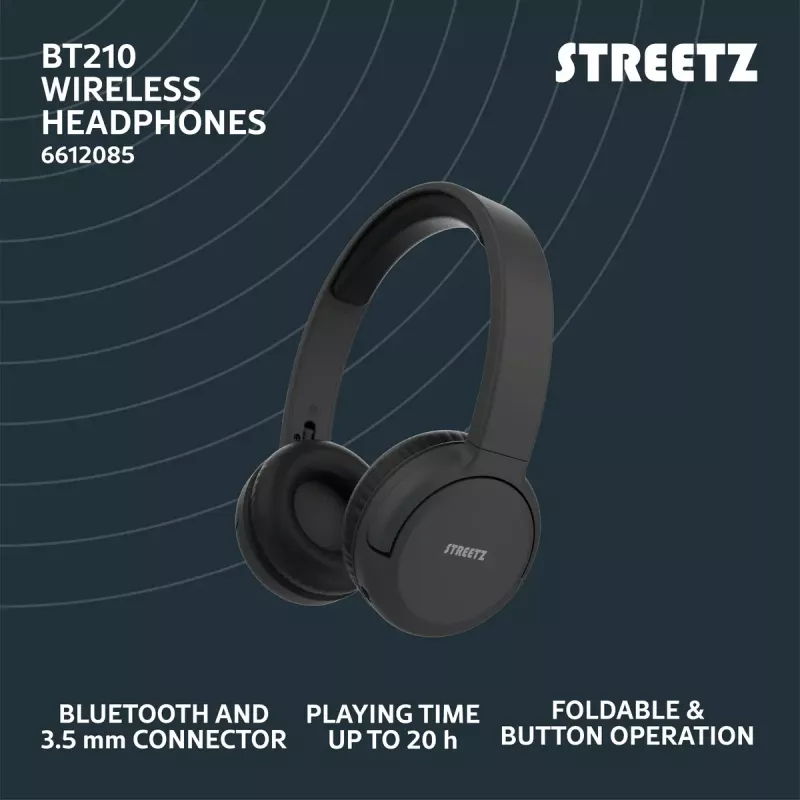 Ausinės Streetz BT210-BLK