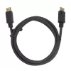 DisplayPort kabelis DELTACO DP-1020D-FLEX 2 m, DisplayPort į DisplayPort, kištukas-kištukas, juodas