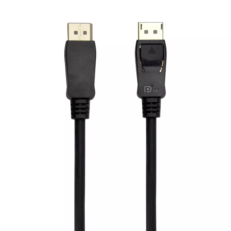 DisplayPort kabelis DELTACO DP-1020D-FLEX 2 m, DisplayPort į DisplayPort, kištukas-kištukas, juodas