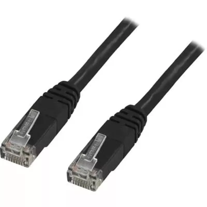 Tinklo kabelis Deltaco TP-610S RJ-45 Cat6 10 m juodas