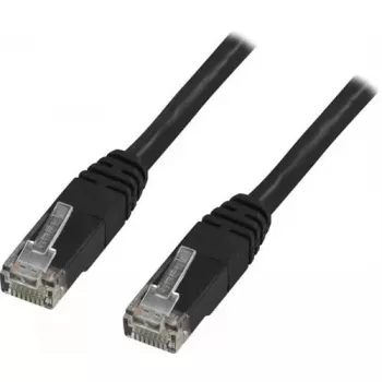 Tinklo kabelis Deltaco TP-611S RJ-45 Cat6 1,5 m juodas