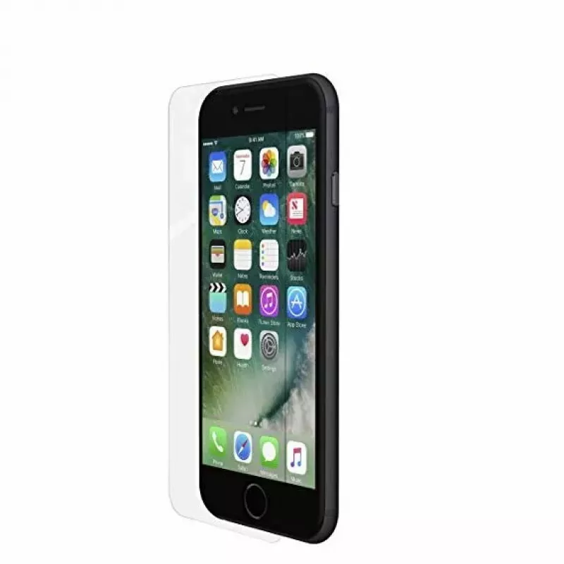 Grūdinto stiklo ekrano apsauga, skirta iPhone 8/7/6s/6, Belkin „Edge to Edge“, balta