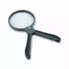 Didinamasis stiklas Carson Split Handle HF-11 — 3,5× rankinis didinamasis stiklas, juodas/skaidrus, AAA baterija
