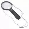 Didinamasis stiklas Carson Split Handle HF-11 — 3,5× rankinis didinamasis stiklas, juodas/skaidrus, AAA baterija