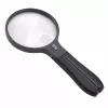 Didinamasis stiklas Carson Split Handle HF-11 — 3,5× rankinis didinamasis stiklas, juodas/skaidrus, AAA baterija