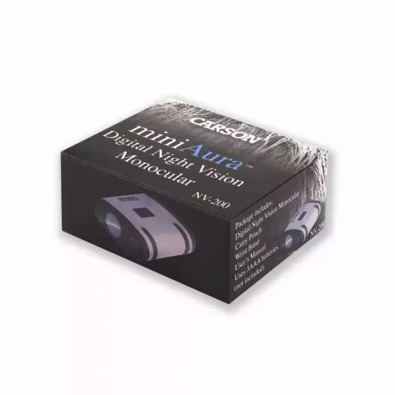 Monokuliaras Carson Mini Aura juodas pilkas 1x didinimas 25 m nuotolis