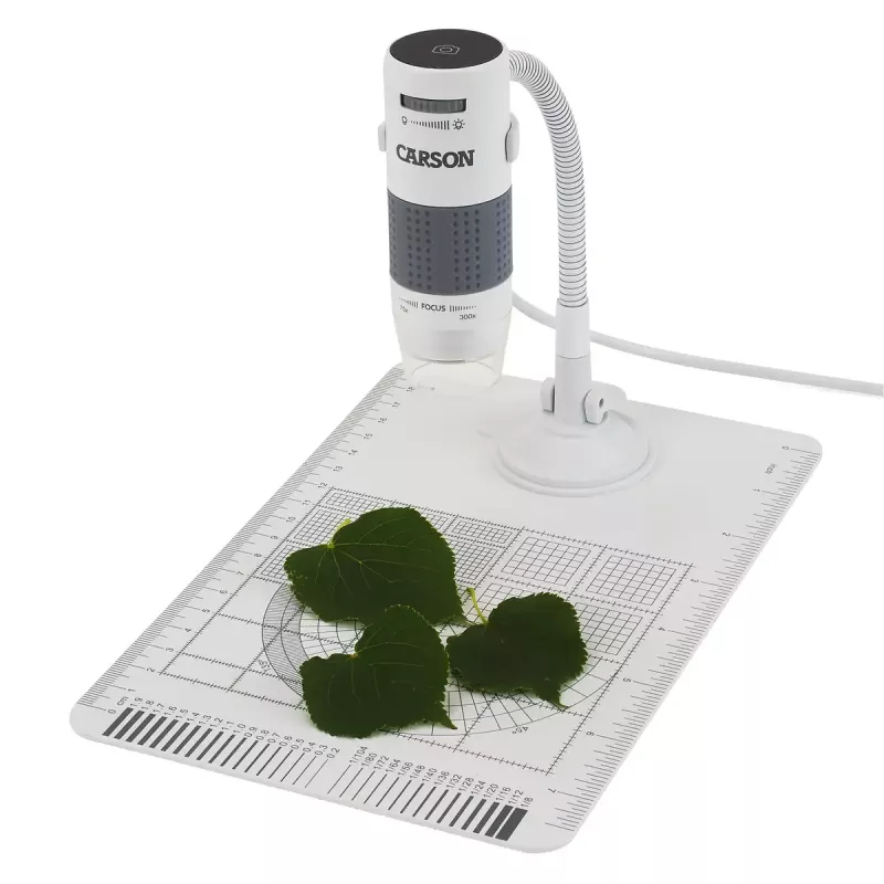 Skaitmeninis mikroskopas Carson EFLEX 300x, 75–300× didinimas, 1600×1200 kamera, pilka/baltas