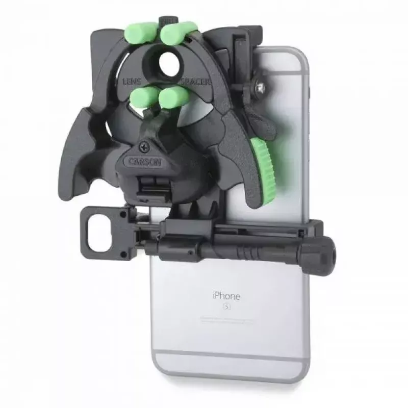 Teleskopo kameros / išmaniojo telefono laikiklis Carson HookUpz 2.0 Plotis 109 mm Gylis 58 mm Aukštis 114 mm