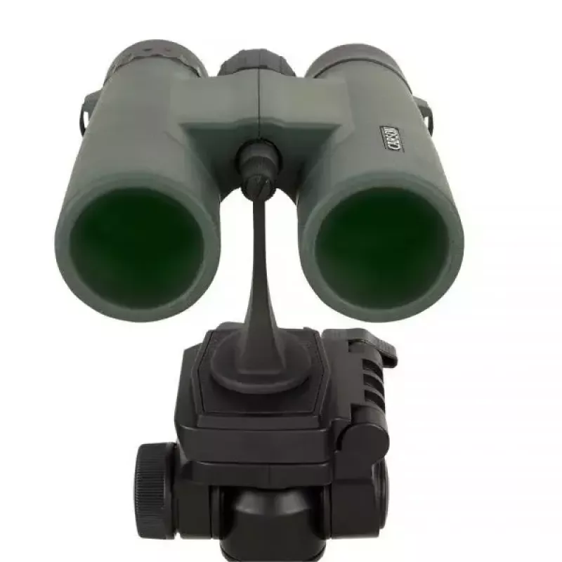 Binokliai Carson JR Series 10x42 BaK-4, kompaktiški stoginiai, juoda/žalia