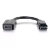 C2G 8 colių DisplayPort vyriškas į HDMI moterišką adapterio keitiklis juodas