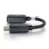 C2G 8 colių DisplayPort vyriškas į HDMI moterišką adapterio keitiklis juodas