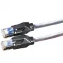 S/FTP komutacinis kabelis Cat6 Dätwyler 0,5 m pilkas