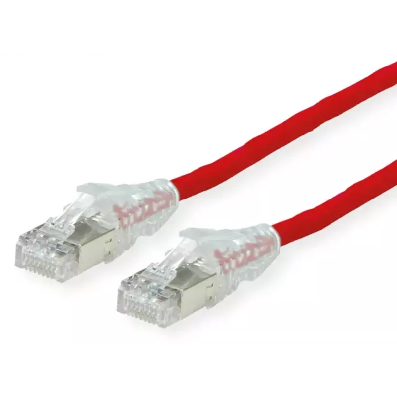 Tinklo kabelis Dätwyler Cables 21.05.0501 Raudonas 0.5m Cat6a S/FTP