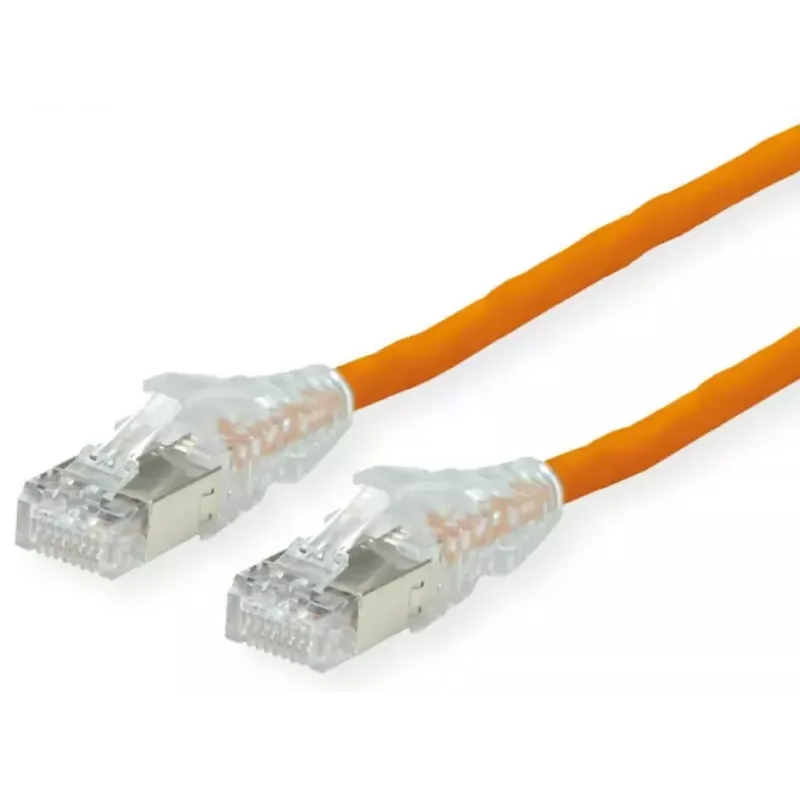 Tinklo kabelis Dätwyler Cables 21.05.0517 Oranžinis 1 m Cat6a S/FTP