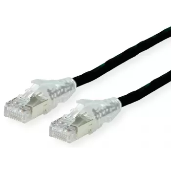 Tinklo kabelis Dätwyler 21.05.0505 juodas 0,5 m Cat6a S/FTP