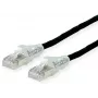 Tinklo kabelis Dätwyler 21.05.0505 juodas 0,5 m Cat6a S/FTP