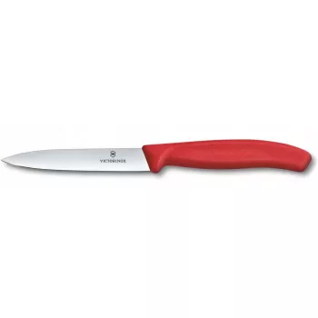 Virtuvinis peilis Victorinox Swiss Classic 10 cm daržovių peilis raudonas