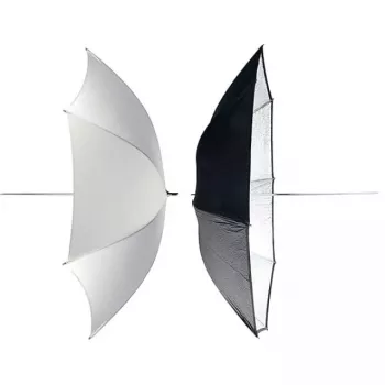Atšvaitinis skėtis juodas sidabrinis permatomas Elinchrom 26062 skersmuo 83 cm