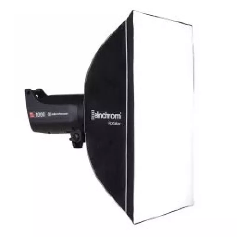 Softbox Elinchrom Rotalux Squarebox juoda sidabrinė 700mm 320mm 700mm