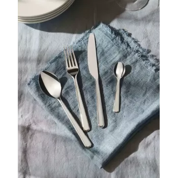 Virtuvės stalo įrankių rinkinys ALESSI BG02S24 — stalo peilis ir šakutė, nerūdijantis plienas