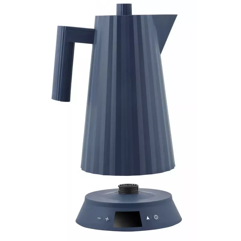 Elektrinis virdulys Alessi Plissé 1,0 L 2200 W mėlynas, termoplastinė derva, paslėpta bazė, automatinis išjungimas