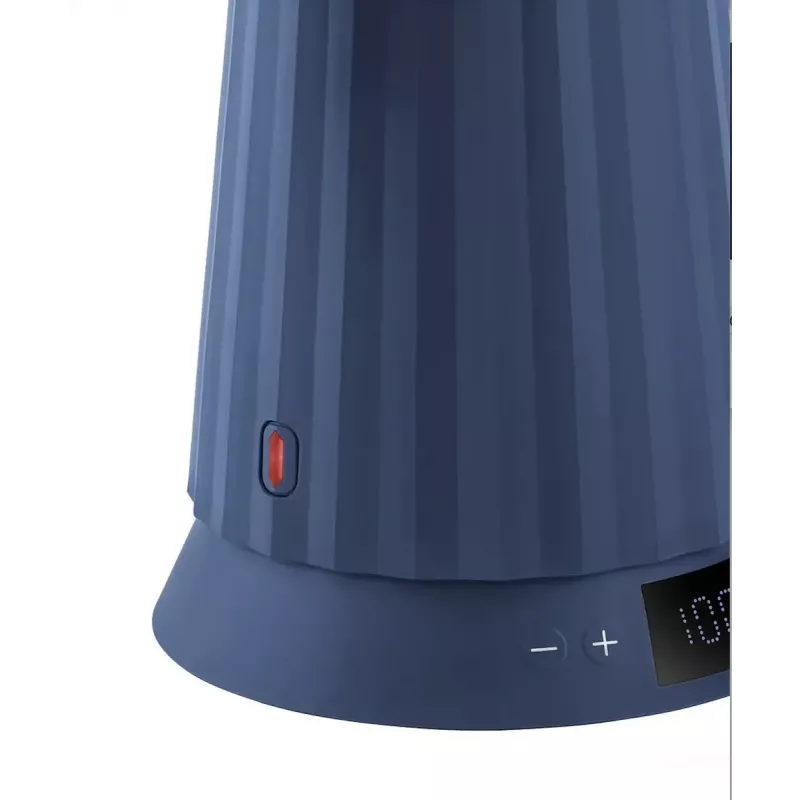 Elektrinis virdulys Alessi Plissé 1,0 L 2200 W mėlynas, termoplastinė derva, paslėpta bazė, automatinis išjungimas