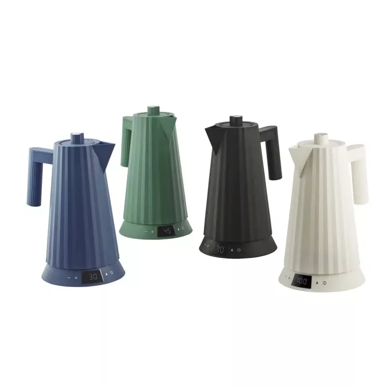 Elektrinis virdulys Alessi Plissé 1,0 L 2200 W mėlynas, termoplastinė derva, paslėpta bazė, automatinis išjungimas