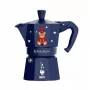 Moka puodas BIALETTI Moka Express 3 puodelių 150 ml, „Joyful Christmas Blue“