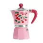 Moka pot BIALETTI Rainbow 3 puodelių Fruit Vibes — rožinis