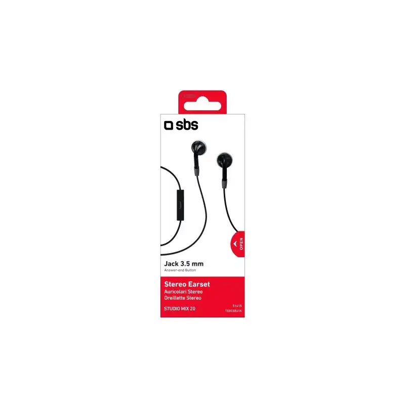 SBS Earset laidinės stereo ausinės Duo