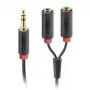 Garso stereo laidas SBS Audio 3,5 mm lizdas su skirstytuvu