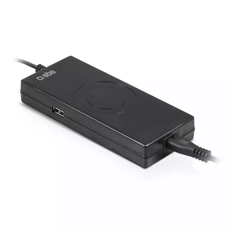 Maitinimo šaltinis SBS Portable 90W nešiojamiesiems kompiuteriams, vidaus, juodas, 2,2 m