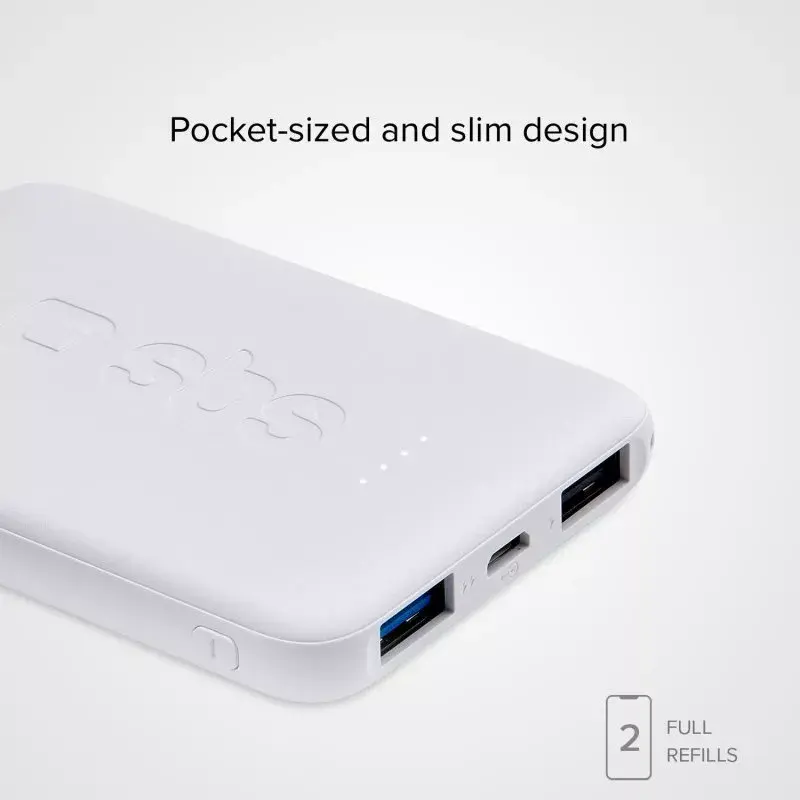 Nešiojama išorinė baterija SBS 5000 mAh, 5000 mAh baterijos talpa