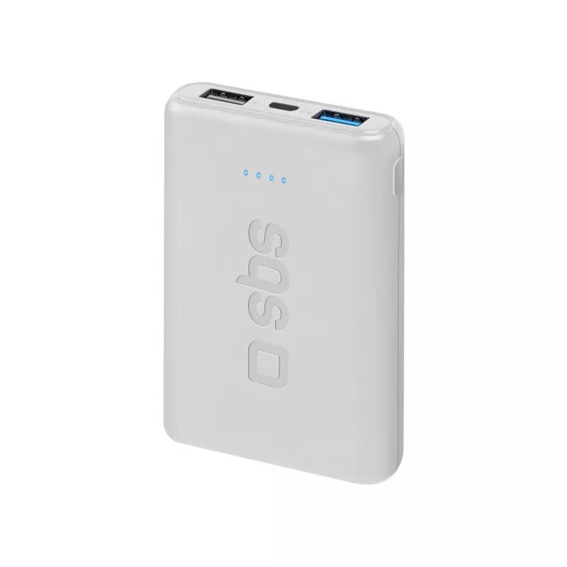 Nešiojama išorinė baterija SBS 5000 mAh, 5000 mAh baterijos talpa